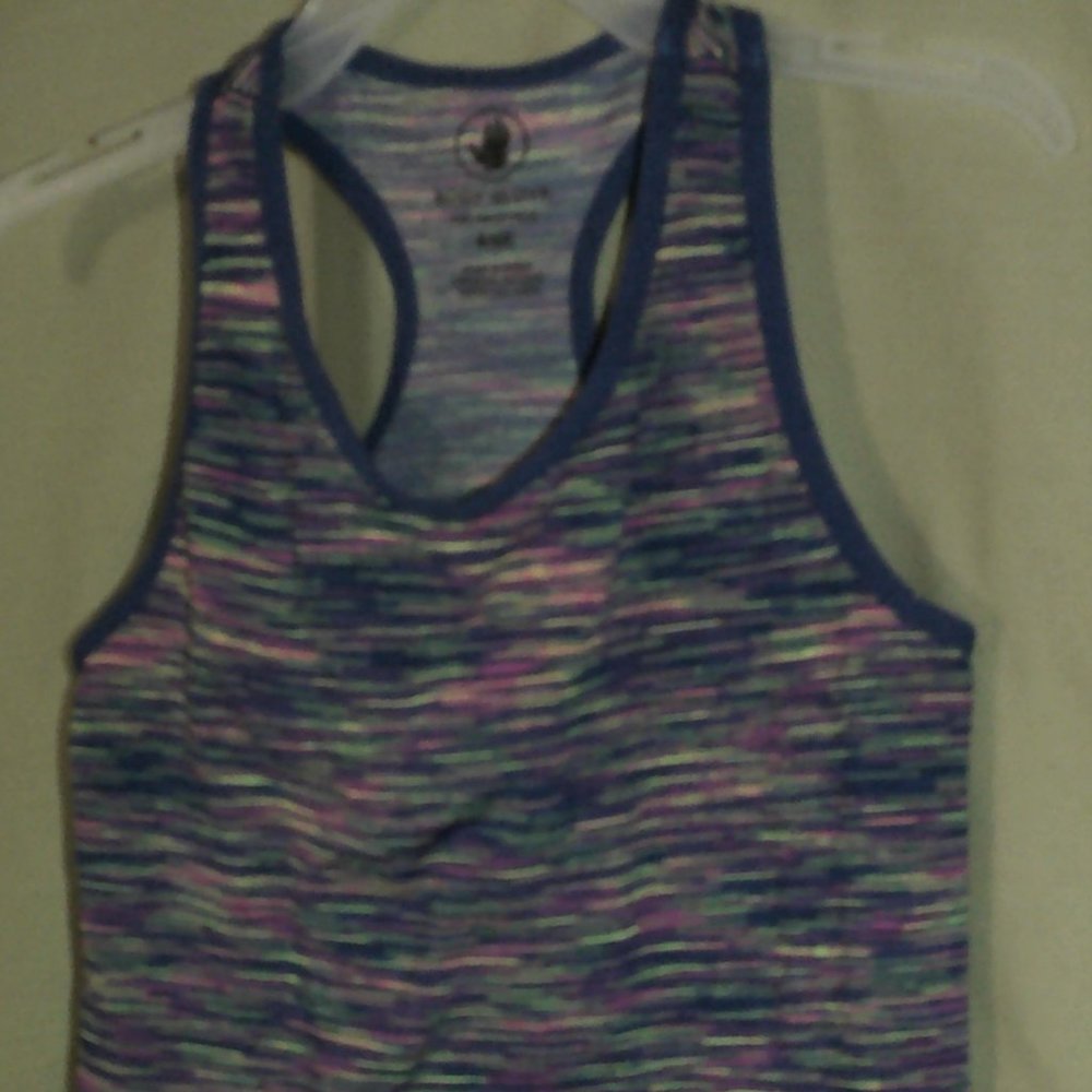 Multi-color athletic spaghetti strap tank